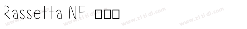 Rassetta NF字体转换